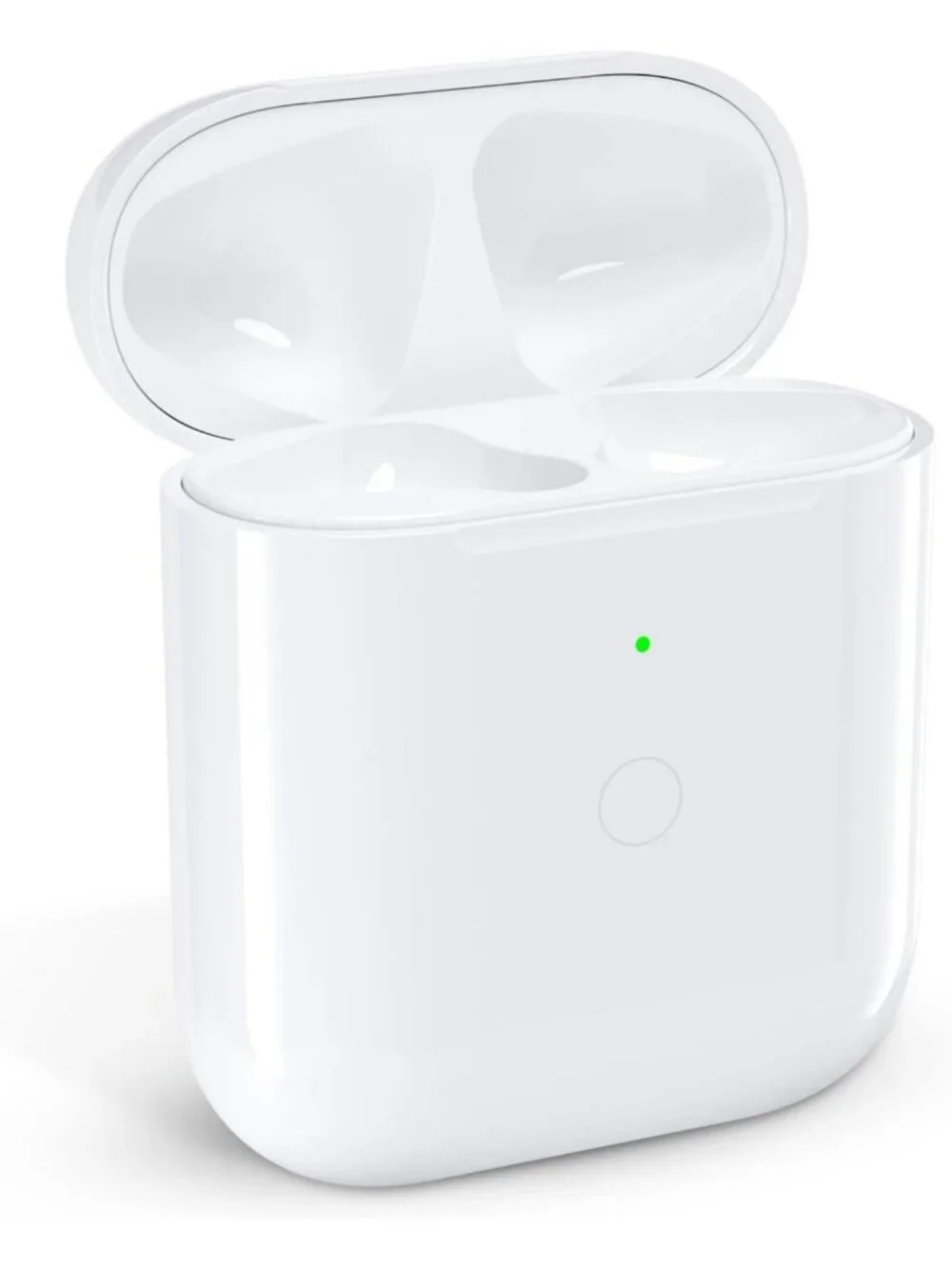 Wireless & Wired Charging Case for AirPods 1st/2nd Gen, 450mAh Battery, No